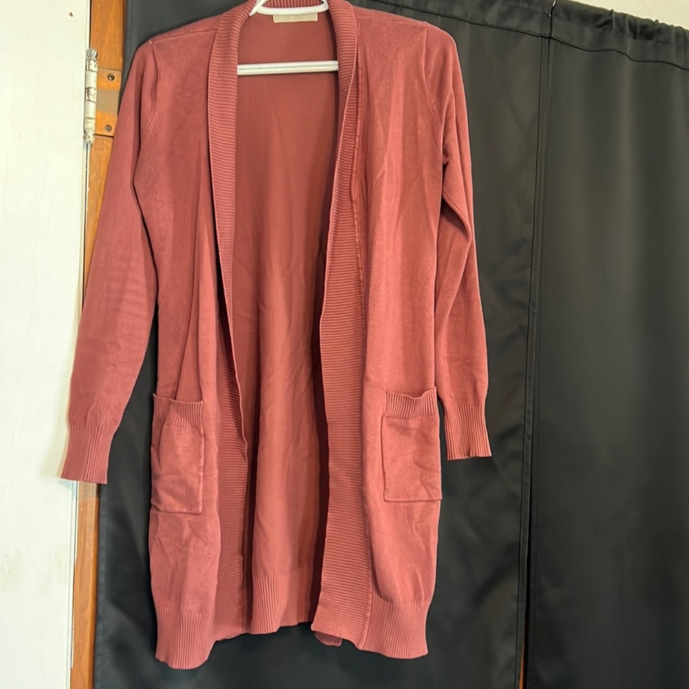 Burgundy cardigan